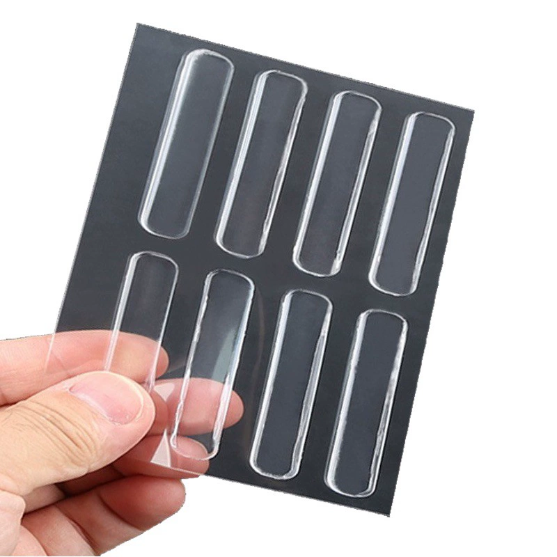 Прозрачная противоударная полоса без пробивания без следов силиконовая противоударная дверная наклейка дверная ручка бесшумная защитная наклейка холодильник дверная прокладка