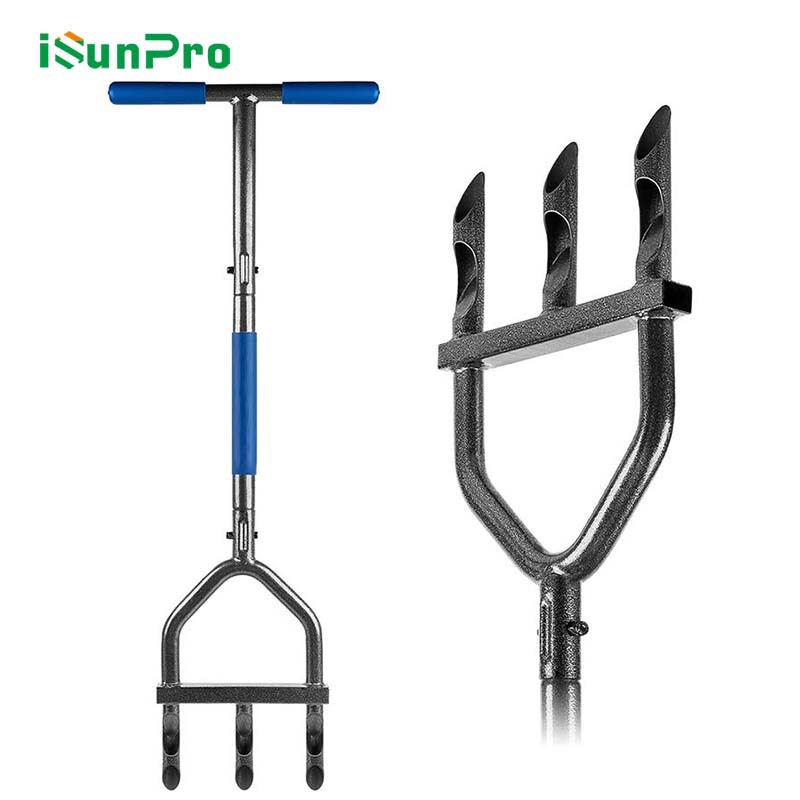 跨境草坪打孔器多功能花园翻土松土钉多头松土工具