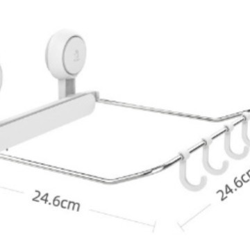 TaiLi estante de esquina de baño de pared de inodoro de pared sin perforación estante de almacenamiento triangular de inodoro de esquina de pared