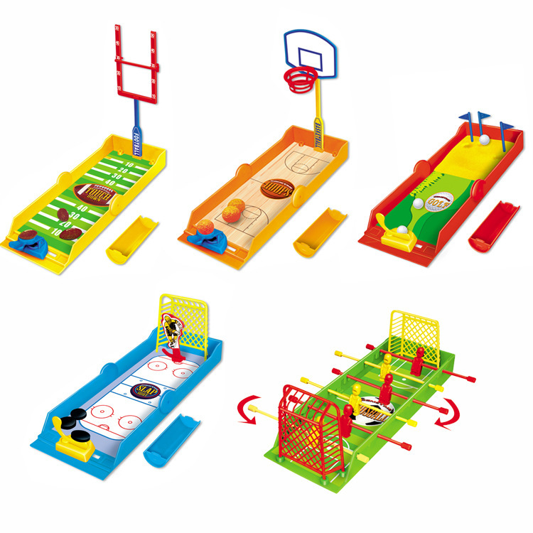 Finger Basketball Desktop Game Toy Mini Rugby Football Hockey Golf Game Interactive Toy