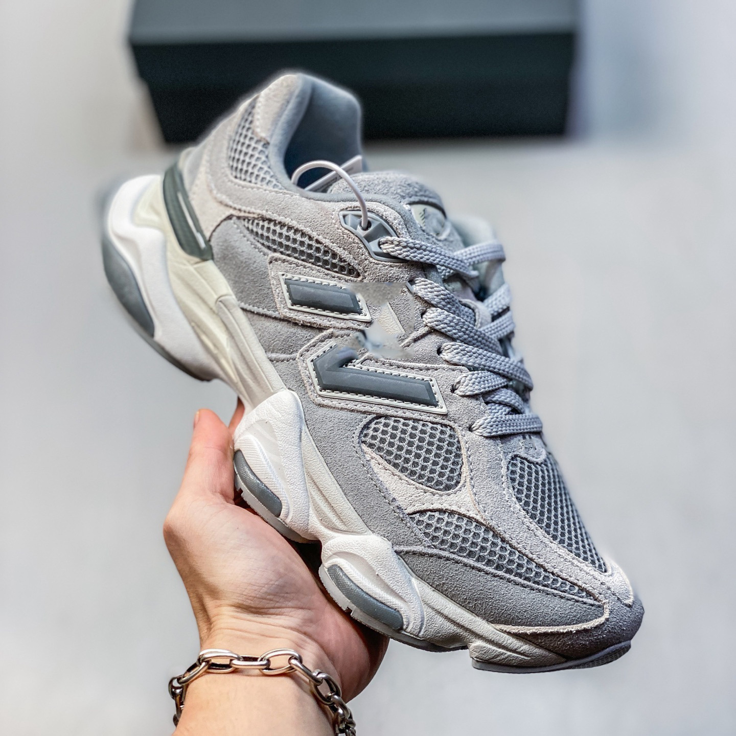 Transfronterizo puro original NB9060 zapatos casuales de casco pareja de zapatos de viaje altos zapatos deportivos para hombres