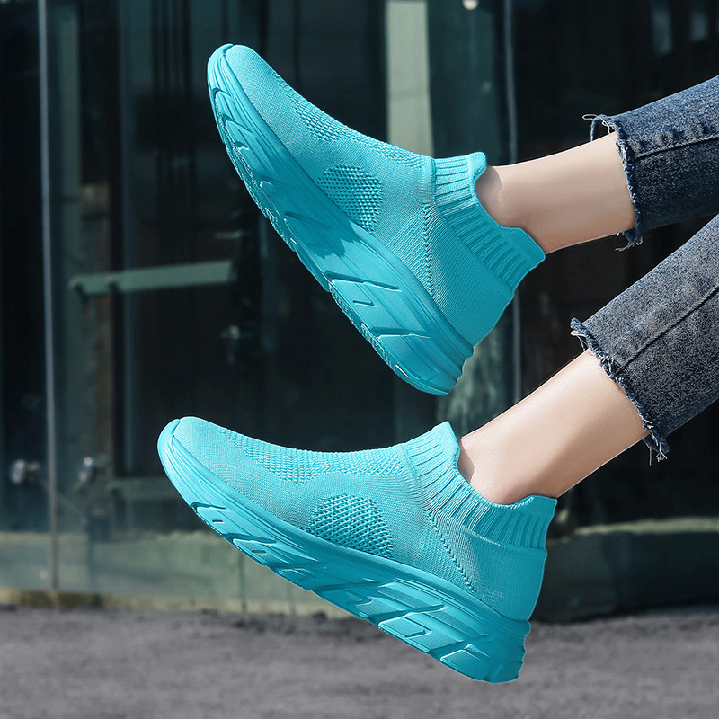 Leichte Sneakers für Paare mit atmungsaktivem Mesh-Obermaterial, rutschfesten Socken, dicken Sohlen – lässige Unisex-Sportschuhe_voghion.com