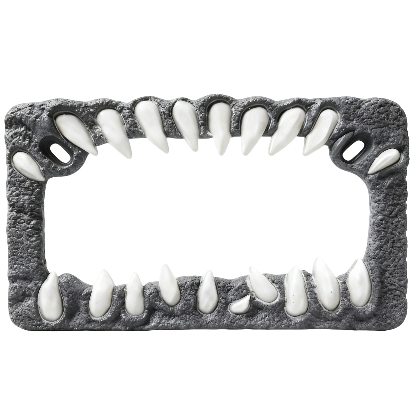 Spot Cross-Border American Standard Creature Teeth Motorcycle License Plate Frame