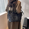 PS66309# 包包女托特包新款欧美时尚单肩包洋气菱格购物袋质感手提大包 包包批发女包货源
