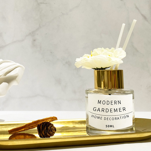 Small Garden Bottle Fireless Aroma Essential Oil Household Bathroom Deodorizer Toilet Fragrance Air Freshener Aroma Decor