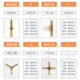 Brass pagoda joint two-way tee four-way elbow string plate 6/8/10/12/14/16/19mm straight-through in stock