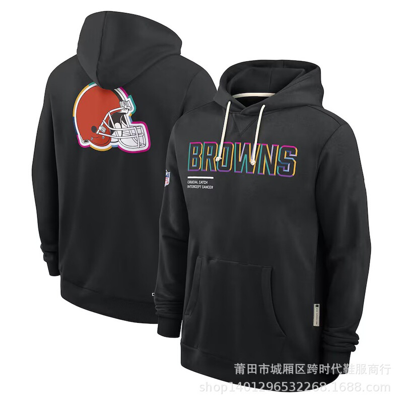 外贸2025新款NFL橄榄球男士连帽卫衣户外休闲运动连帽衫HOODIE 冬|undefined