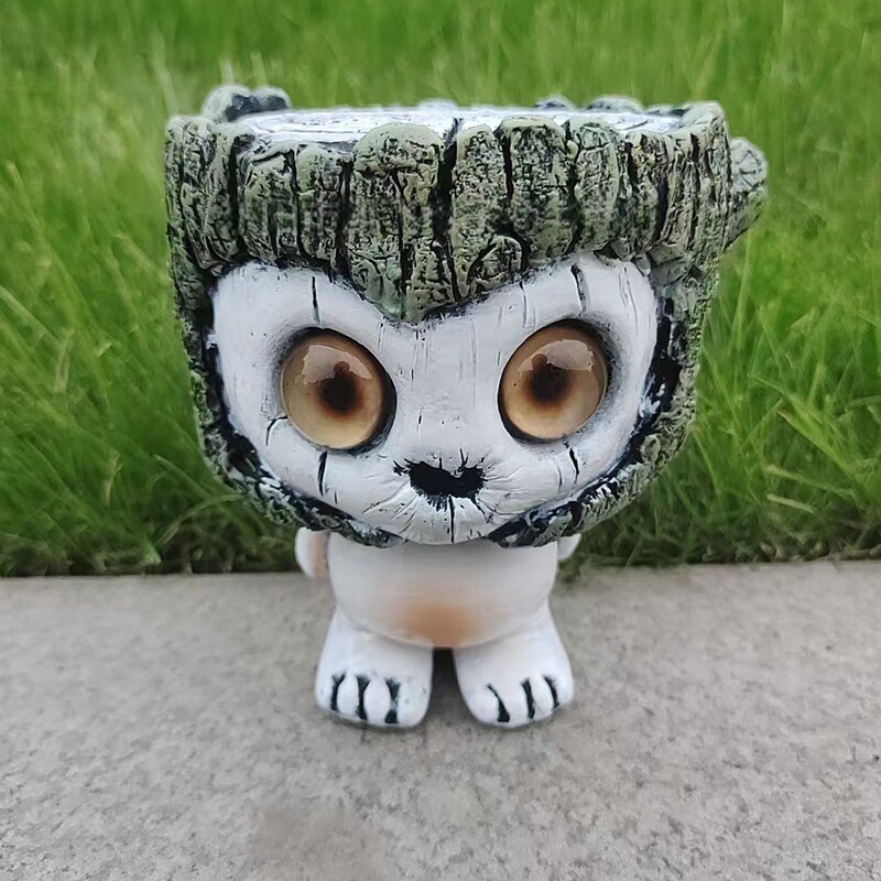 Cross-Border New Product Alien-Shaped Doll Decorative Ornaments Stitch Home Courtyard Big-Eyed Elf Decorative Ornaments