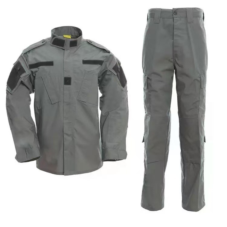 Trajes de camuflaje negros transfronterizos para hombres al aire libre tácticos trajes de entrenamiento resistentes al desgaste herramientas primavera y otoño fabricantes al por mayor