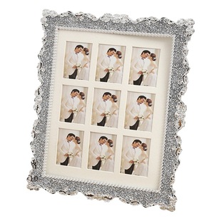 Cross-border creative personalized European-style photo frame modern minimalist handmade diamond-embedded desktop decoration horizontal and vertical Universal photo frame photo frame