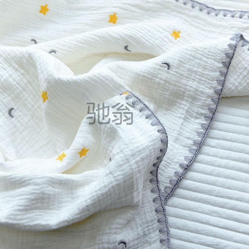 f1z newborn children's bath towel pure cotton summer four or six layer yarn soft absorbent baby bath towel baby nap