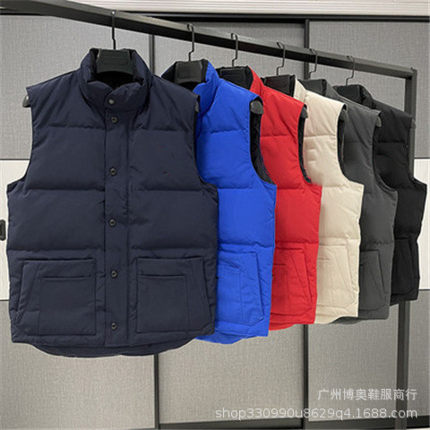 Big Goose Down Vest 2022 Winter New Couple Vest Jacket Plus Velvet Thickened Warm Cold-resistant Down Jacket for Men