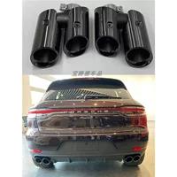 Применимо к Porsche 14-25 Macan3.0T 2.0T Макамакай GTS трехслойная выхлопная труба с четырьмя хвостами