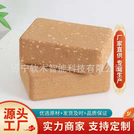 现货软木瑜伽砖块成人高密度舞蹈练功辅助工具瑜伽拉伸压腿软木砖