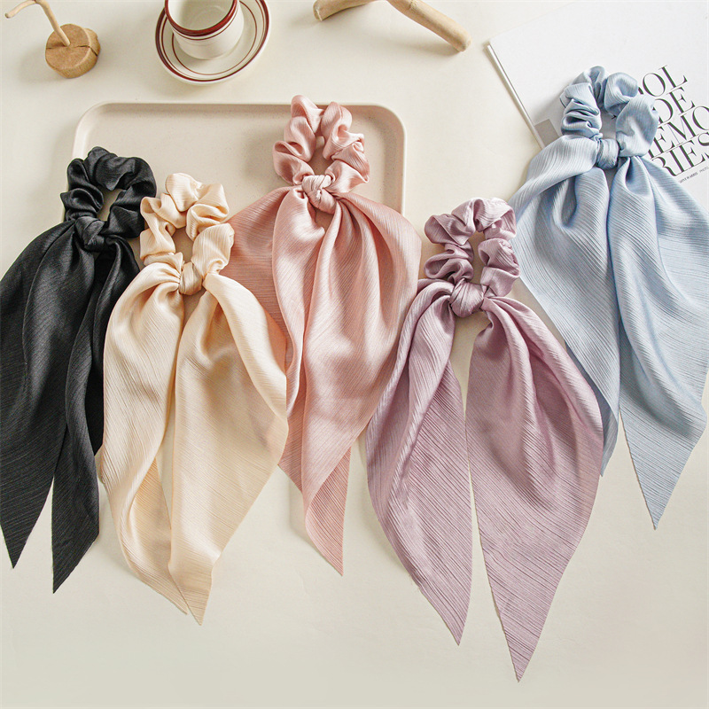 Fashion Solid Color Cloth Hair Tie 1 Piece display picture 1