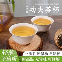 可降解试饮杯小号大号杯子一次性功夫茶杯甘蔗纤维加厚纸杯耐高温