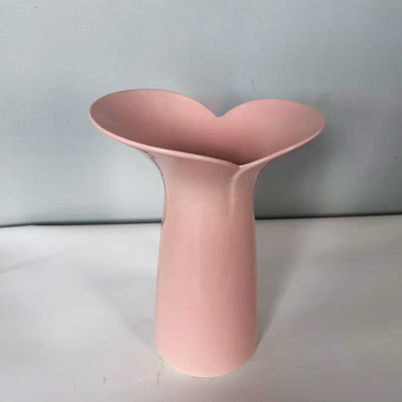 핑크 콩나물 높이 26cm, 입구 지름 7.5cm, 폭 19cm