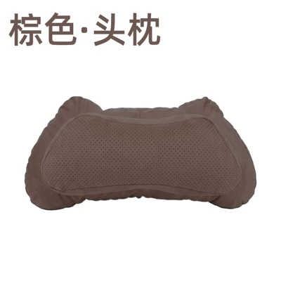 Pillow, Car Cushion, Double-Layer Headrest – Headrest - double-layered-horns-brown-one-pack