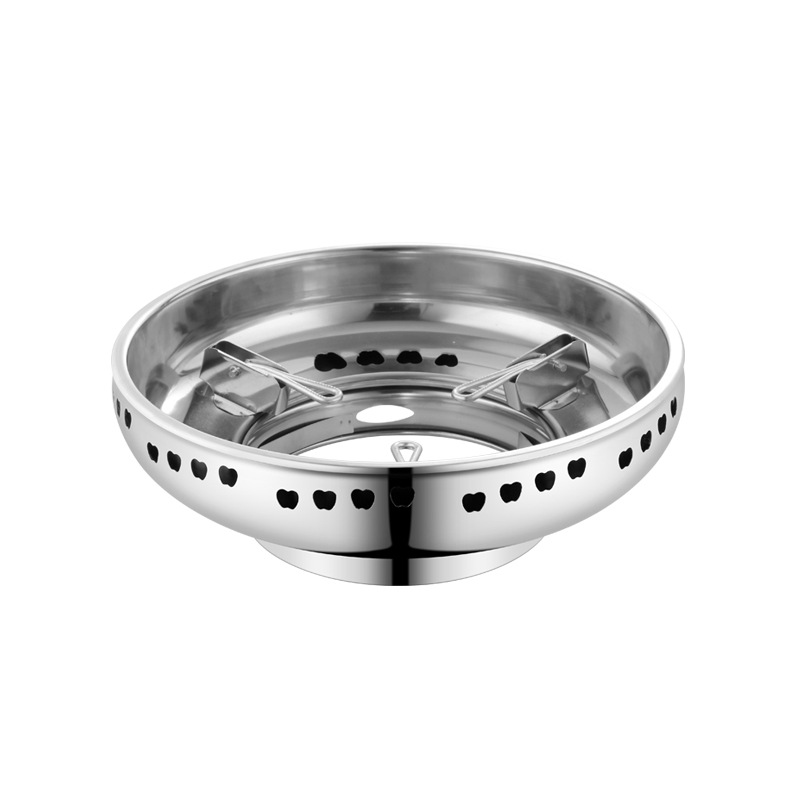 Nueva generación de acero inoxidable engrosada de doble capa a prueba de viento cubierta de ahorro de energía de recolección de fuego estufa de ahorro de energía accesorios de estufa de gas de cocina