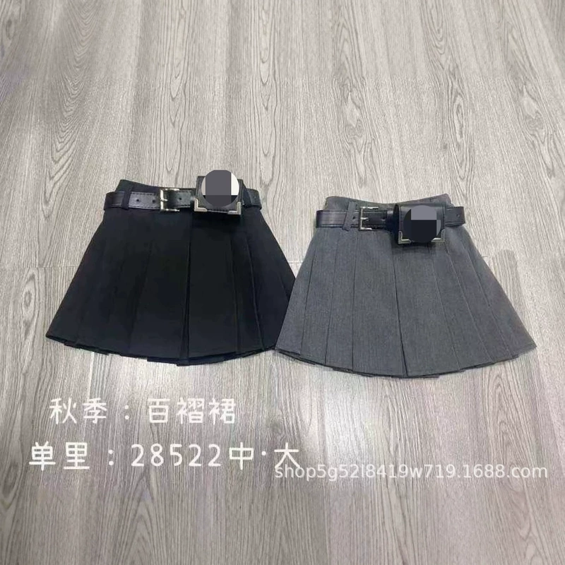 Юбки для девочек 110-150 размеры осенняя детская одежда Huzhou Zhili корейский стиль юбка плиссе Bei 8522