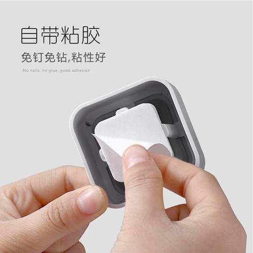 Hole-free bathroom rack wall-mounted toilet washbasin supplies bathroom storage towel rack