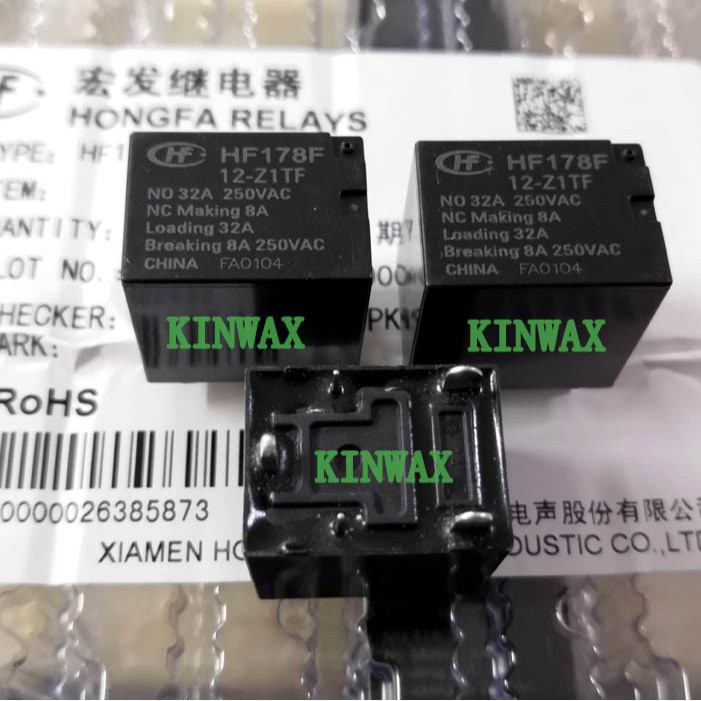 HF178F/48-H2TF 功率继电器 耐高温12V 24V 32A常开4脚