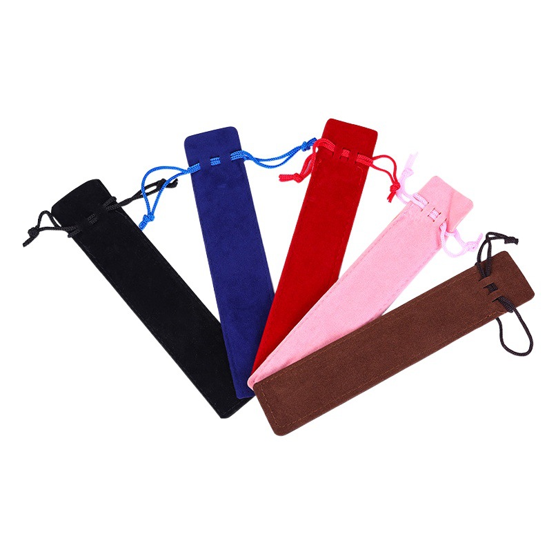 Crystal Pen Pen Case Double-sided Thickened Flannel Piece Pen Case Pen Brass Pen Gift Pen Case Plush Cloth Pen Case