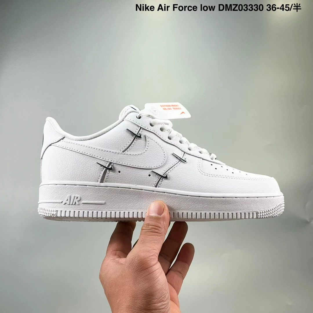 Nike Air Force 1, кожаные кроссовки для мужчин и женщин, белые кроссовки для отдыха
