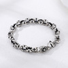 Men's silver bracelet, trend retro accessory, wholesale, silver 925 sample