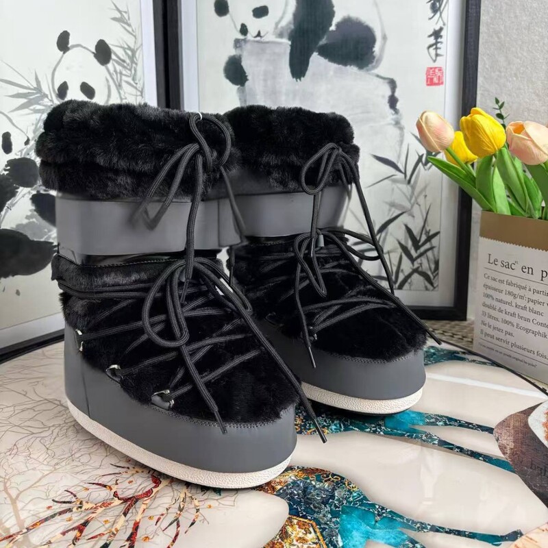 High-End 25Ss Autumn and Winter New Moon Boots Snow Boots Series with Internal Height Increase, Non-Slip, Warm, Cute and Quirky Ski Shoes Short Boots High-End 25Ss Autumn and Winter New Moon Boots Snow Boots Series with Internal Height Increase, Non-Slip, Warm, Cute and Quirky Ski Shoes Short Boots