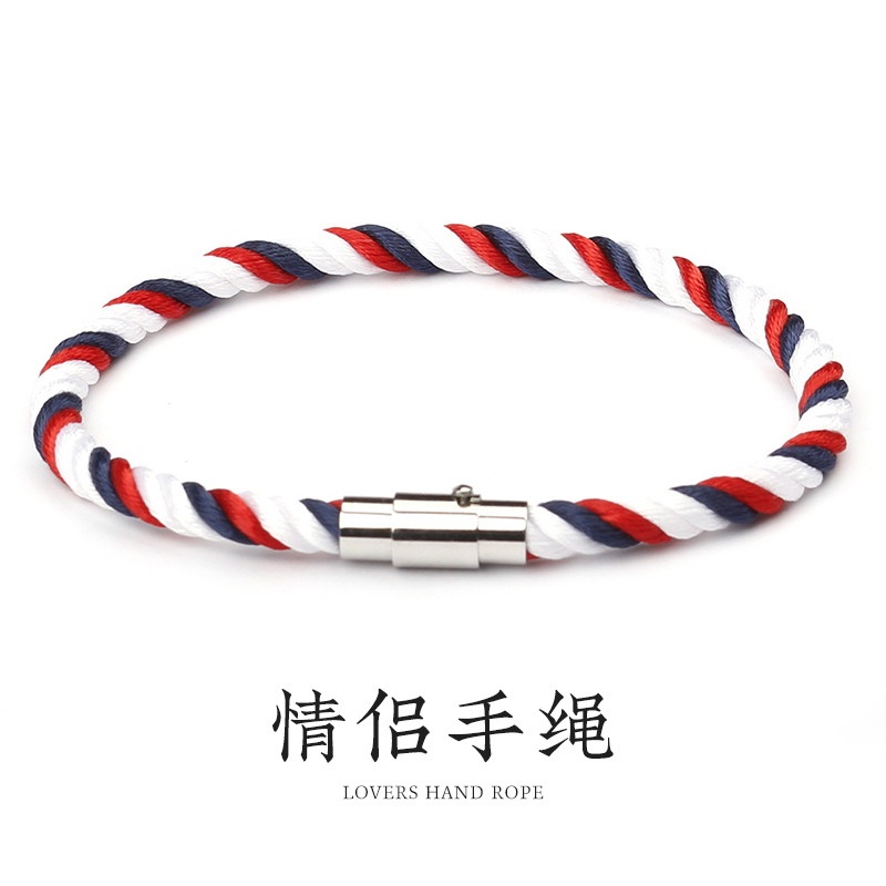 New wholesale simple fashion bracelet creative couple hand rope men and women Korean woven bracelet