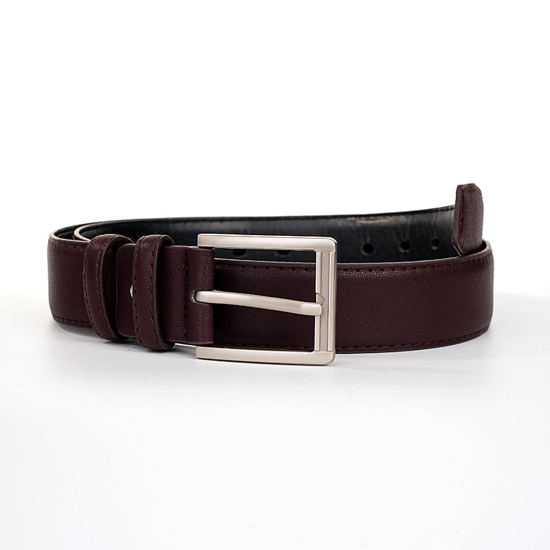 Business Youth Belt Men's Imitation Leather Pin Buckle Belt Versatile Trendy Overalls Student Belt Jeans Belt Trendy Men_viptrois.com
