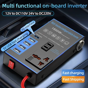 Avtomobil çeviricisi 12V24V-dən 220V-ə, yük maşını üçün ağıllı şarj çeviricisi