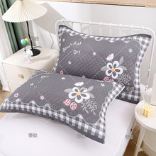 现货批发多层纱布枕巾酒店家用加厚大气成人枕巾加大大号枕头巾