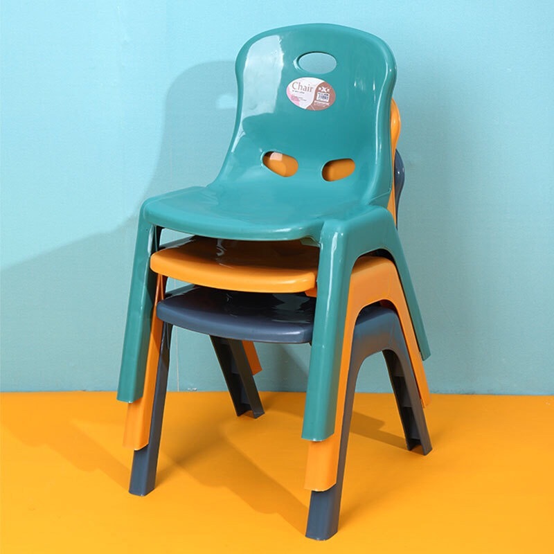 Taburete pequeño grueso, silla trasera, dormitorio duradero, jardín de infantes, taburete de plástico para el hogar, silla para escribir extra gruesa, silla pequeña