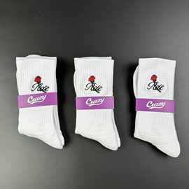 玫瑰罗斯运动精品篮球袜训练专用百搭运动风新款毛巾底专业性袜子