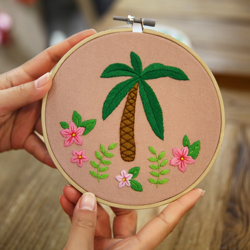 Pintura colgante-palmera (producto no terminado)