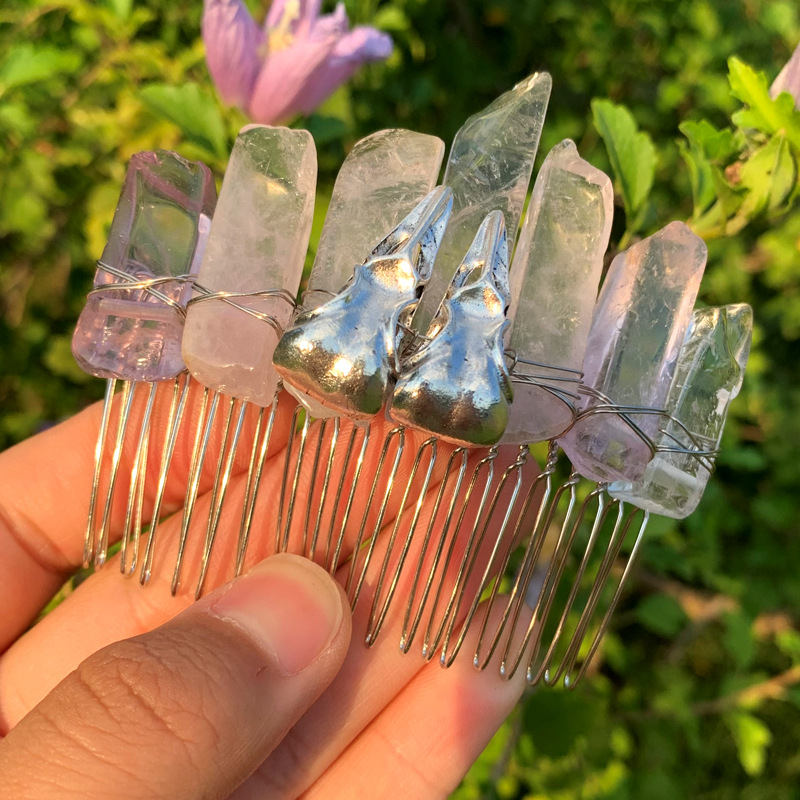 라이트 퍼플 + 실버 까마귀 머리