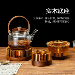 中国風茶器暖茶炉ティーポット台座温茶器ろうそく加熱果物花茶保温提梁壺暖杯