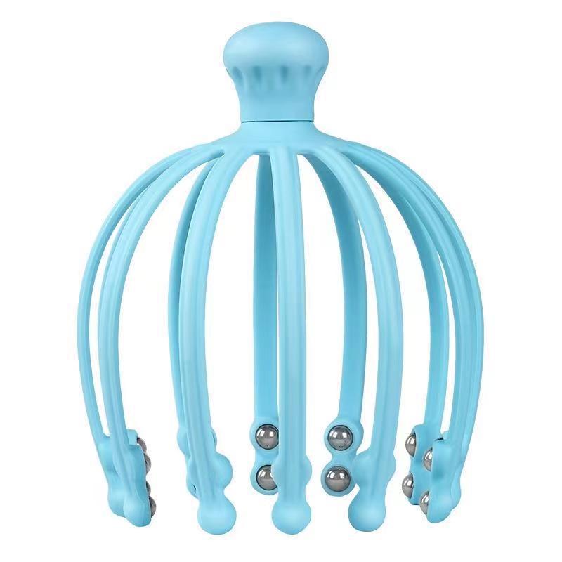 12 claw double beads blue