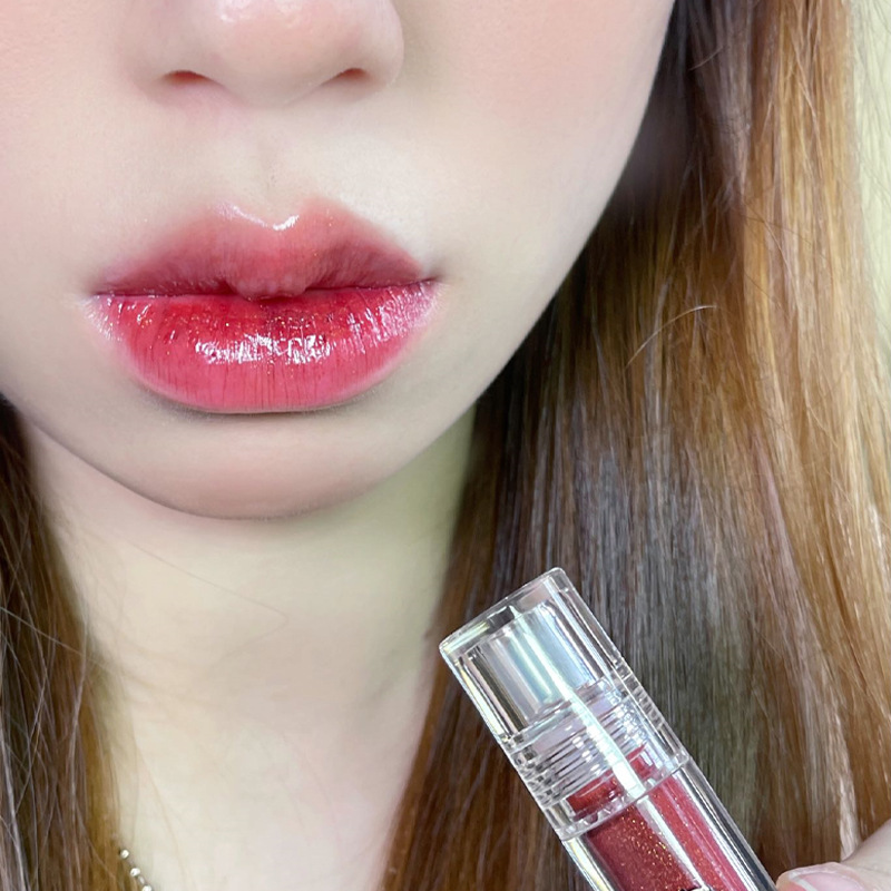 TOOT DODO Lentes cristalinas cero esmalte de labios esmalte de vidrio humectante humectante lápiz labial para mujeres