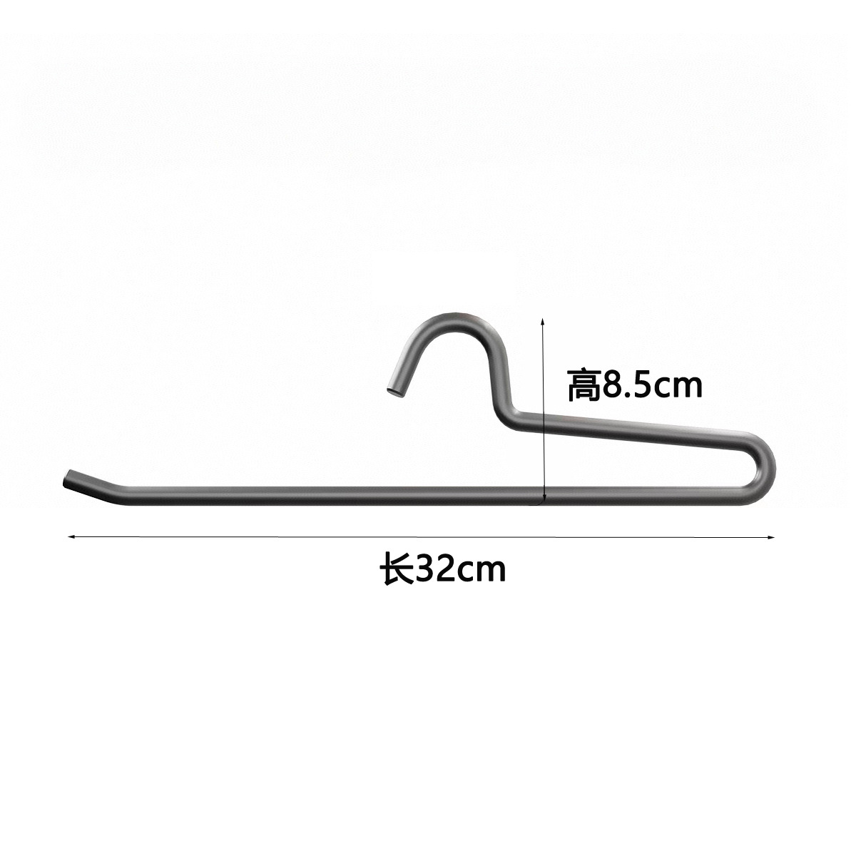 Percha de aluminio no impresa pantalones de secado de metal pantalones de rack clip percha de aleación de aluminio sin costura ropa gruesa antideslizante soporte ventas directas de fábrica