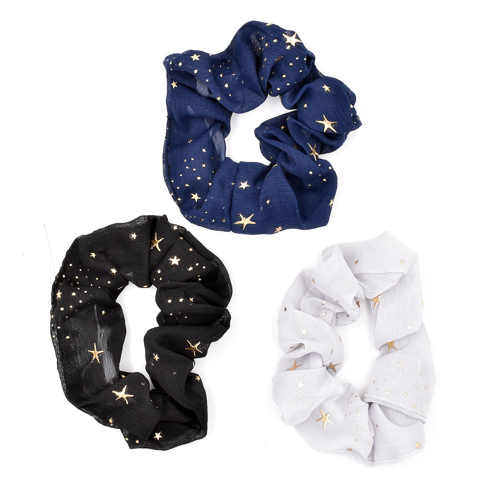 Fashion Small Star Net Yarn Hair Scrunchies display picture 10