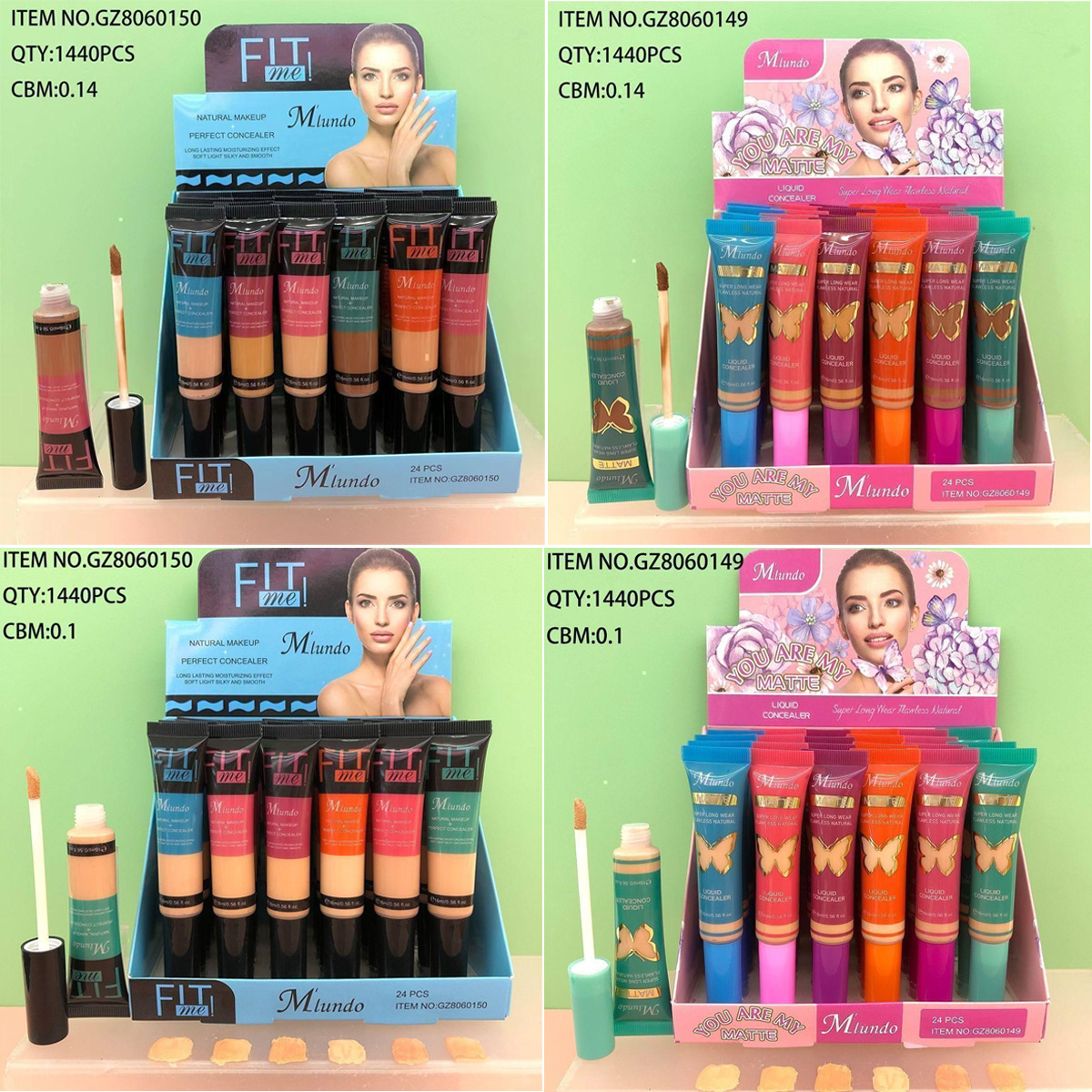 Base Correctora de Maquillaje de 6 Colores Impermeable y Control de Grasa image 1