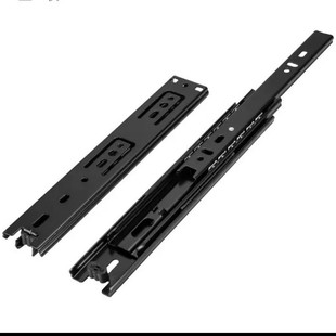 36/ 37/ 45mm Three-Section Slide Drawer Guide Thickeneded Slide Steel Ball Slide