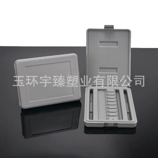 新款硬质合金钨钢旋转锉打磨头件套盒吹塑盒3/6mm钨钢磨头工具盒