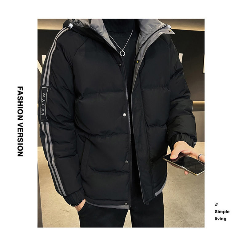 Men's Down Jacket Warm Winter Hooded Coat Thickened Outerwear_voghion.com