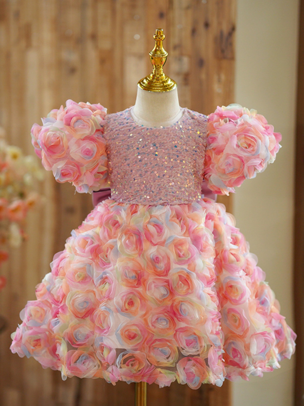 High-end Dress Girls, Super Fairy Floral Princess Dress, Children's Host Costume For Runway Shows, Birthday Piano_voghion.com