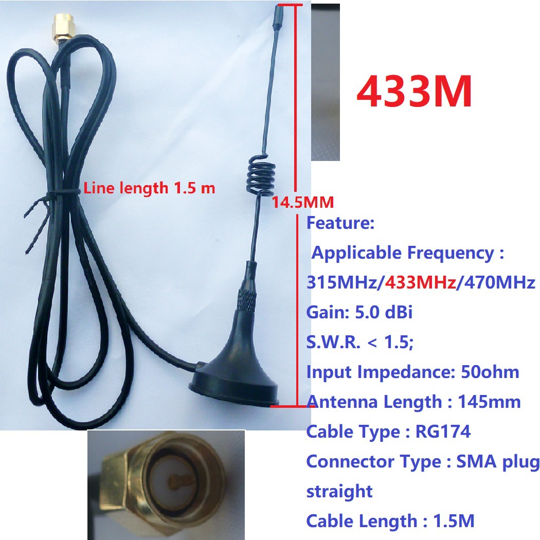433M-TB450 Sucker Antenna