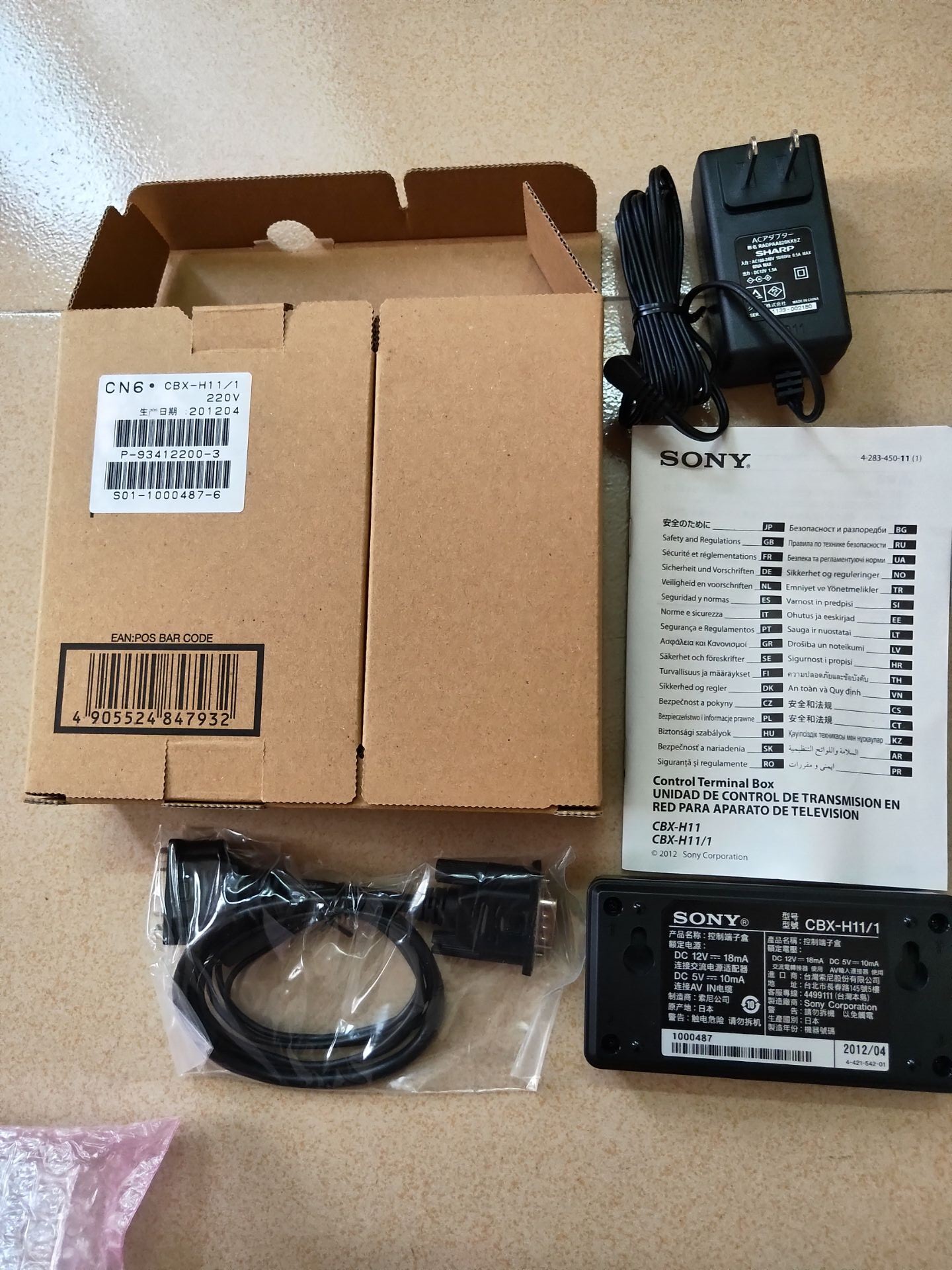 原装SONY索尼CBX-H11/1控制端子盒套装全新懂的购买